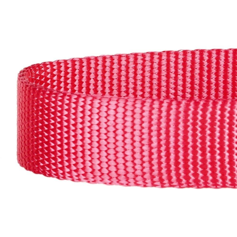 Nylon Personalized Martingale Safety Training Dog Collar Pink Red for Puppy Girl