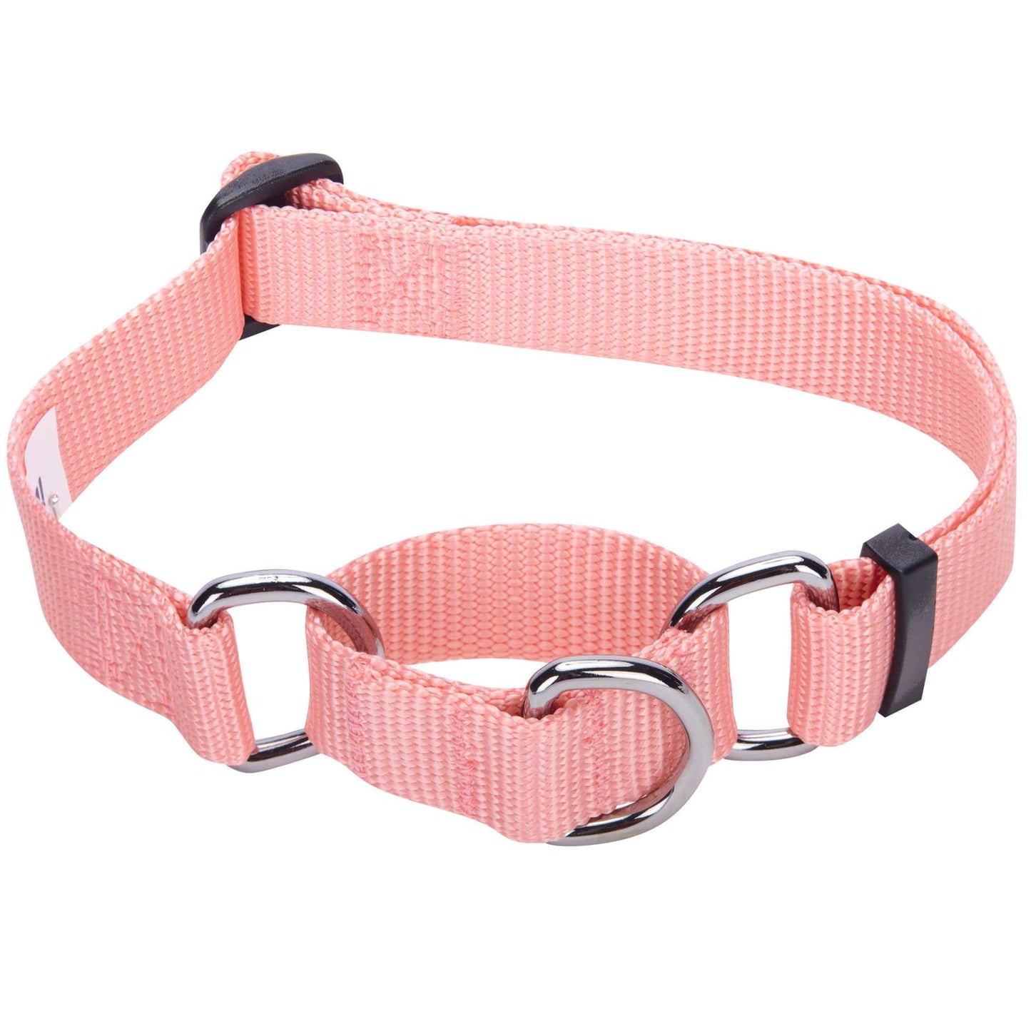 Nylon Personalized Martingale Safety Training Dog Collar Pink Red for Puppy Girl